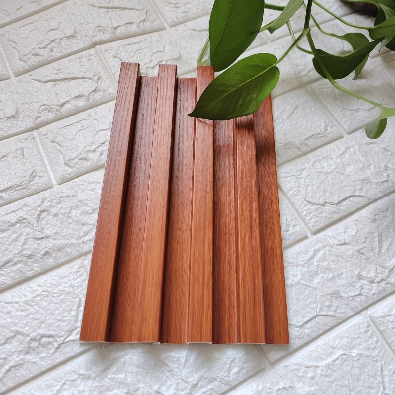 Bedroom living room decoration boards indoor waterproof fireproof pvc louvered panel for wall