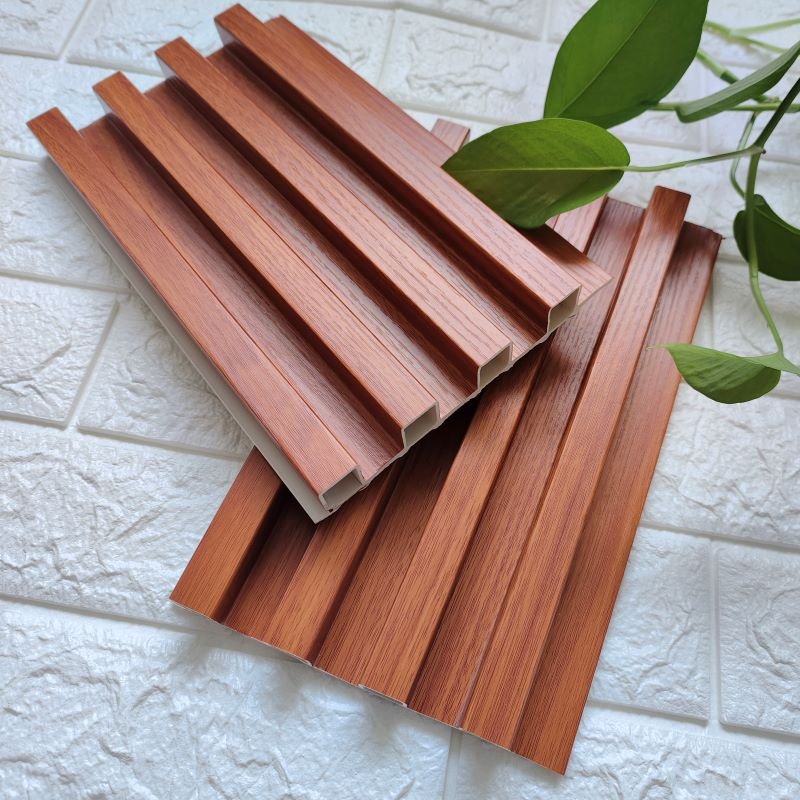 Bedroom living room decoration boards indoor waterproof fireproof pvc louvered panel for wall