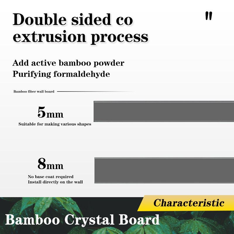 Chinese Minimalist Style Solid Metal Carbon Crystal Plate PVC Wall Board Similar To Baijax