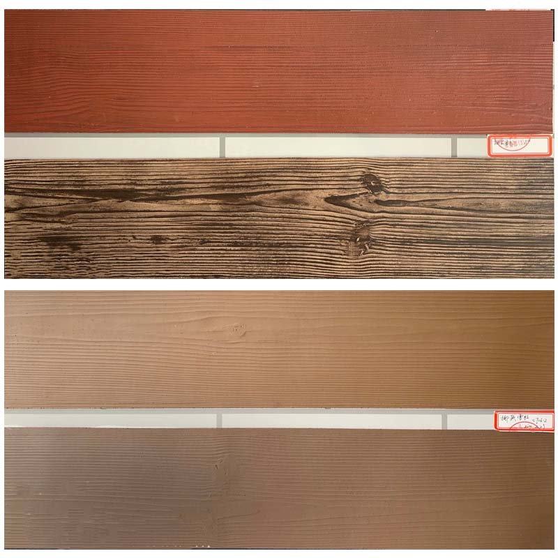 Fire resistant wooden texture Flexible Wall Panel Wood Alterative wall tile for Hotel& Villa exterior wall decoration