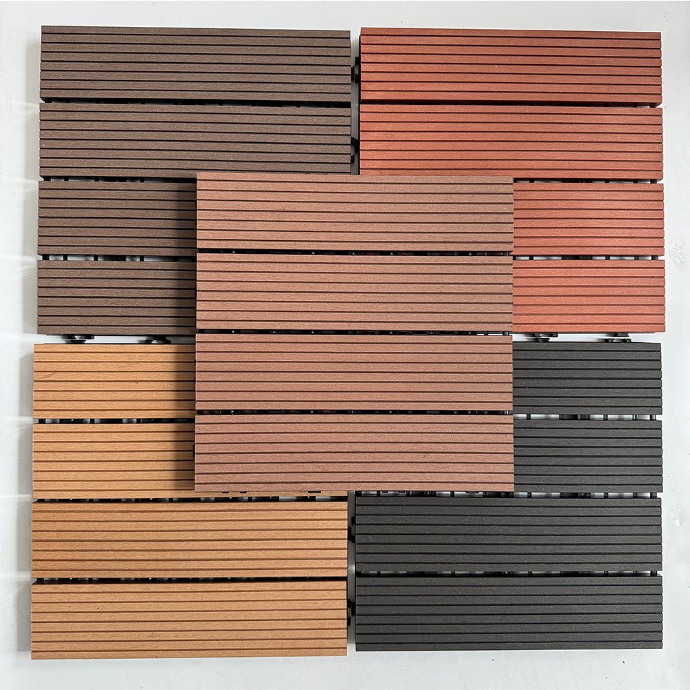 Wpc Diy Board Decking Tile Wood Plastic Composite Wpc Pe Decking Flooring Engineered Wood Flooring Easy Install