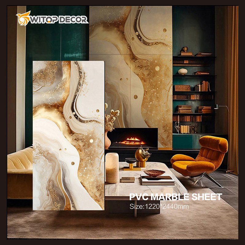 2024 the NEW 4*8ft 3mm UV marble sheet UV board gold for home