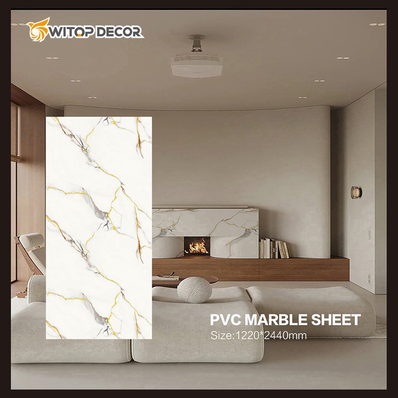 2024 the NEW 4*8ft 3mm UV marble sheet UV board gold for home