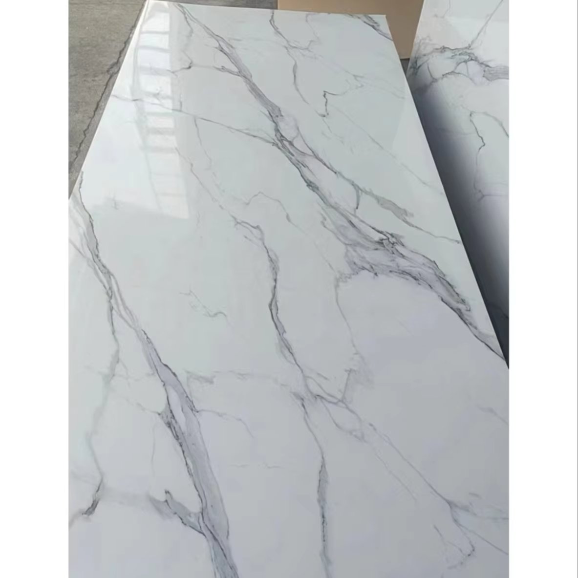 1220*2440*3mm/2.5mm high glossy Pvc Marble Sheet Interior Wall Panel Pvc Marble Sheet Alternative Uv Marble Wall Board