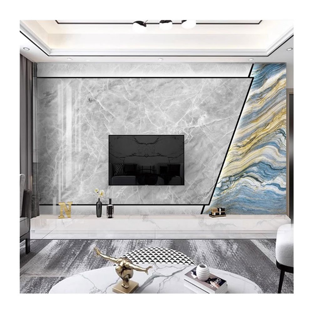 LT High Quality 3D Bright UV Wall Panel High Glossy Wall Decor Alternative Wall Board For Home Decoration