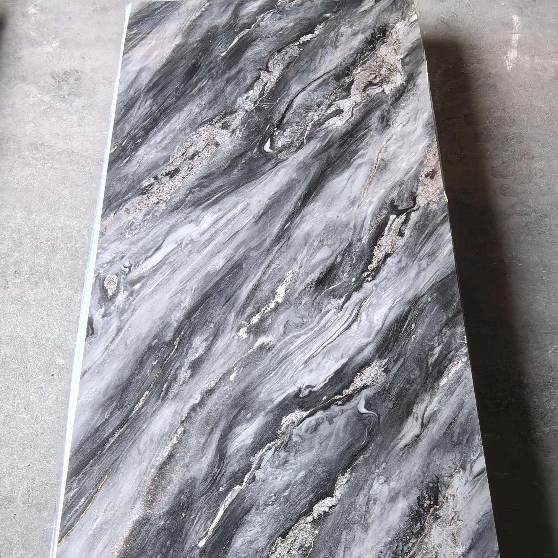 Most Popular In 2024 Interior decoration wall plastic uv marble pvc panels for bathroom