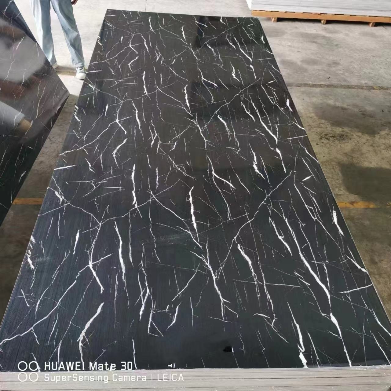 1220*2440*3mm/2.5mm high glossy Pvc Marble Sheet Interior Wall Panel Pvc Marble Sheet Alternative Uv Marble Wall Board
