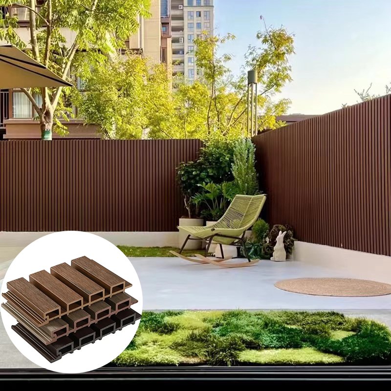 Outdoor Wpc Vinyl Fence Panels Garden Building Material Other Boards Wpc Exterior Garden Privacy Wall Cladding Wood Wall Panel
