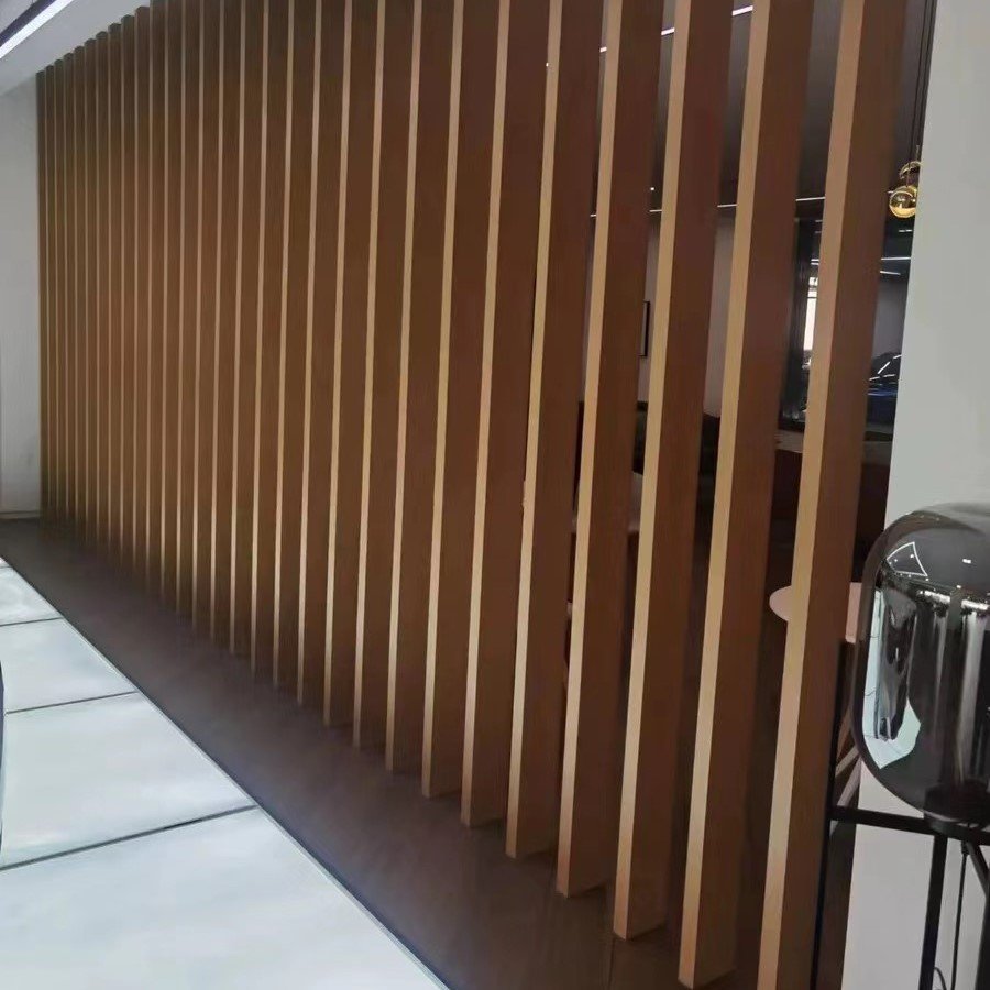 outdoor waterproof square tube wpc tubes custom coextrusion exterior composition wpc louver other boards