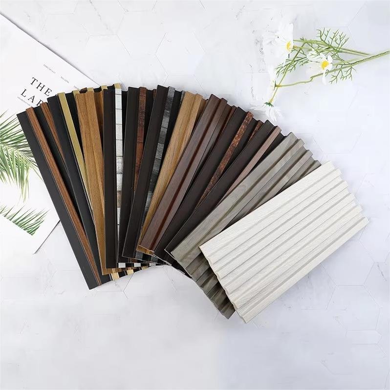 Decorative 3D Fluted interior ps wall cladding Panel Colorful PS Wall Panel