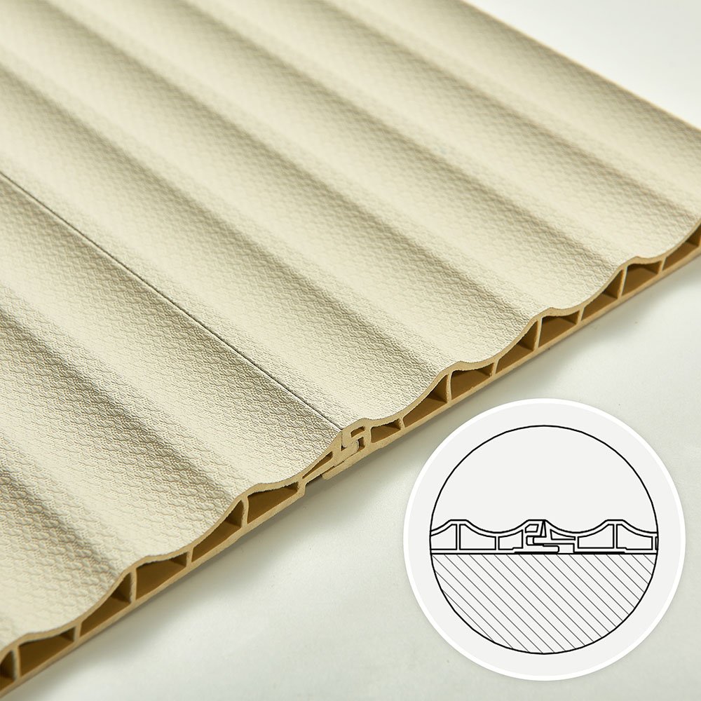 TIANAN 150MM Wave-shaped Wall Panel 3D Panels Wall Decorative Interior Wall Cladding Panel WPC board