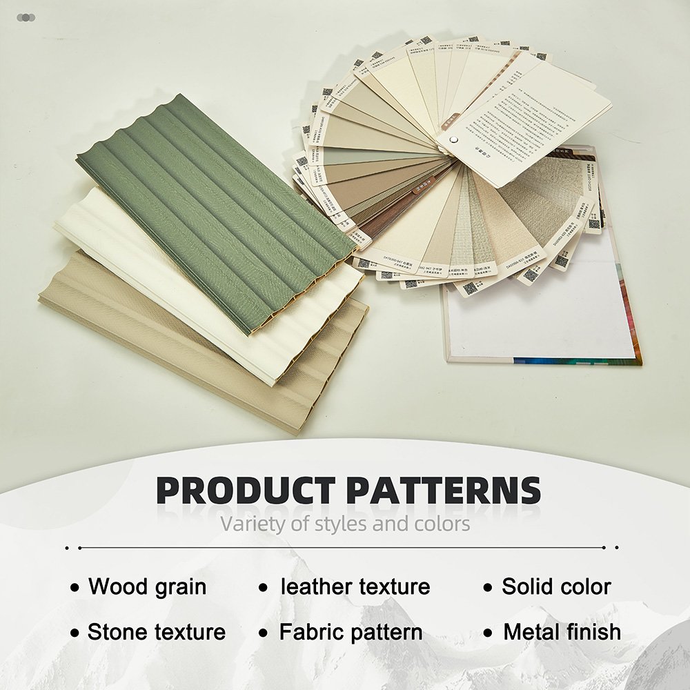 TIANAN 150MM Wave-shaped Wall Panel 3D Panels Wall Decorative Interior Wall Cladding Panel WPC board