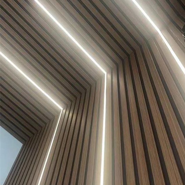 KASARO Factory Direct Price Mdf Wall Panels And Boards Pet Felt Acoustic Panel With Led Light Wooden Slat Wall Panels