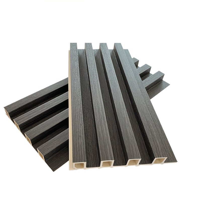 Factory Direct Wpc Wall Panel Wood Plastic Wpc Slat Cladding Fluted Indoor Wall Panel For Interior Decoration