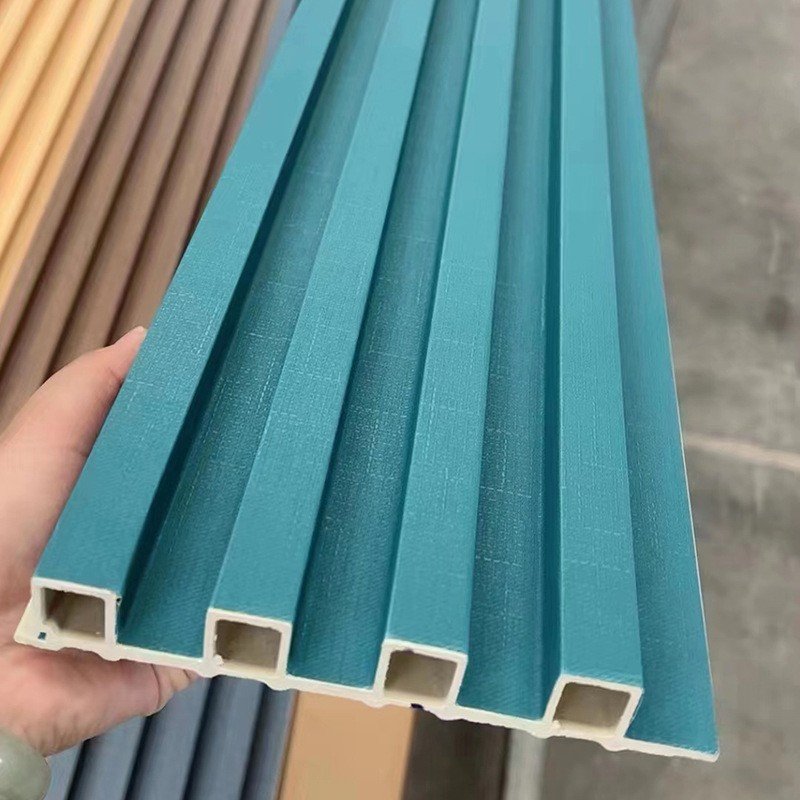 Factory Direct Wpc Wall Panel Wood Plastic Wpc Slat Cladding Fluted Indoor Wall Panel For Interior Decoration