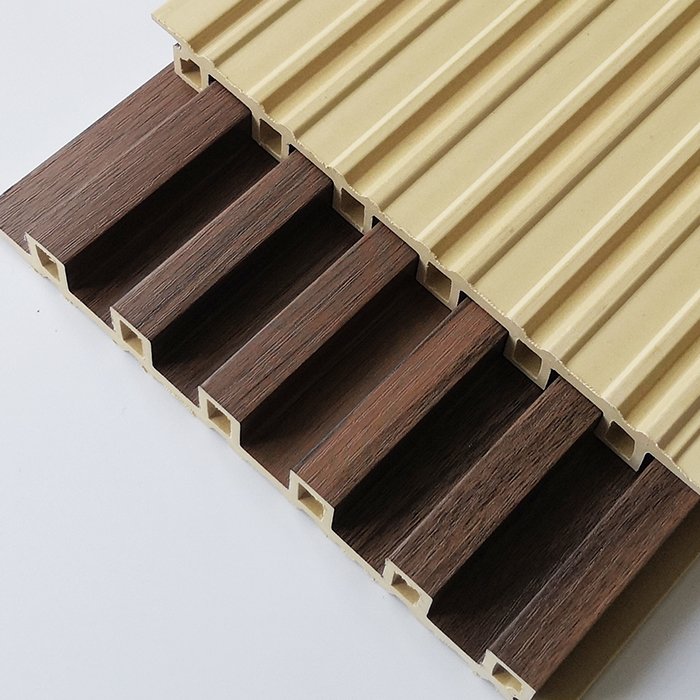 spc wall panels China production 160*24 grille wall board Other board 3d wpc fluted decorative interior wall panels