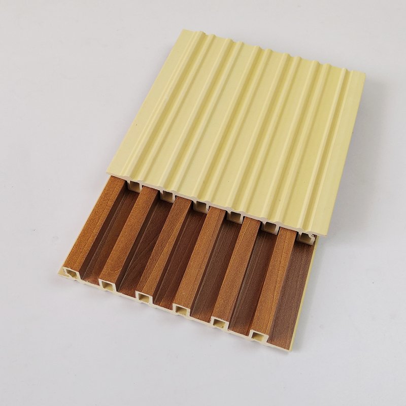 spc wall panels China production 160*24 grille wall board Other board 3d wpc fluted decorative interior wall panels