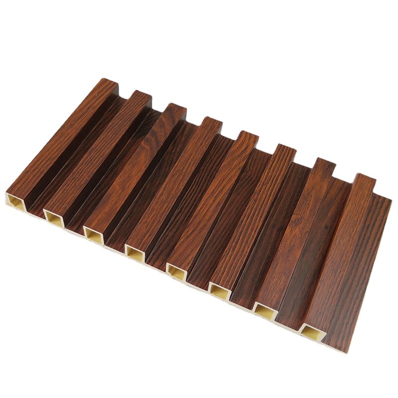 spc wall panels China production 160*24 grille wall board Other board 3d wpc fluted decorative interior wall panels