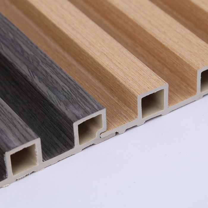 spc wall panels China production 160*24 grille wall board Other board 3d wpc fluted decorative interior wall panels
