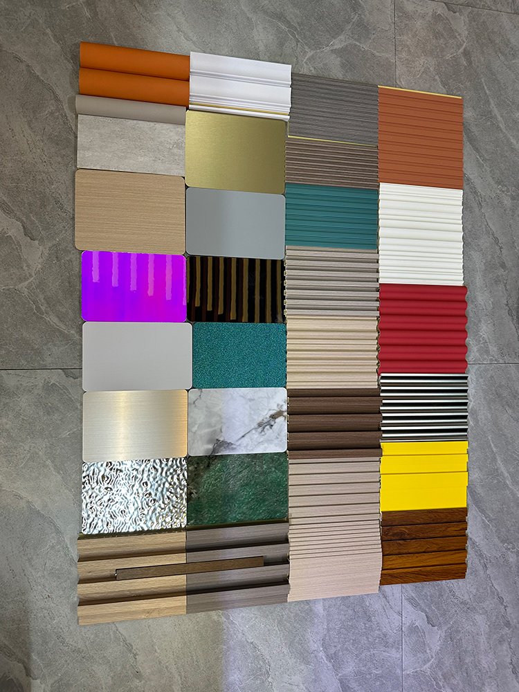 Factory Hot-sale Waterproof Wood Plastic wood veneer Carbon crystal plate bamboo fiber board Composite mirror Wall Panel