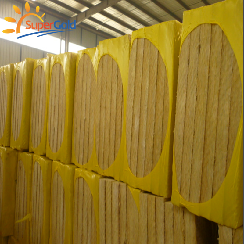 150mm Rock Wool Fireproof Rock Wool Board Insulation Panel Mineral Rock Wool Thermal Insulation Board