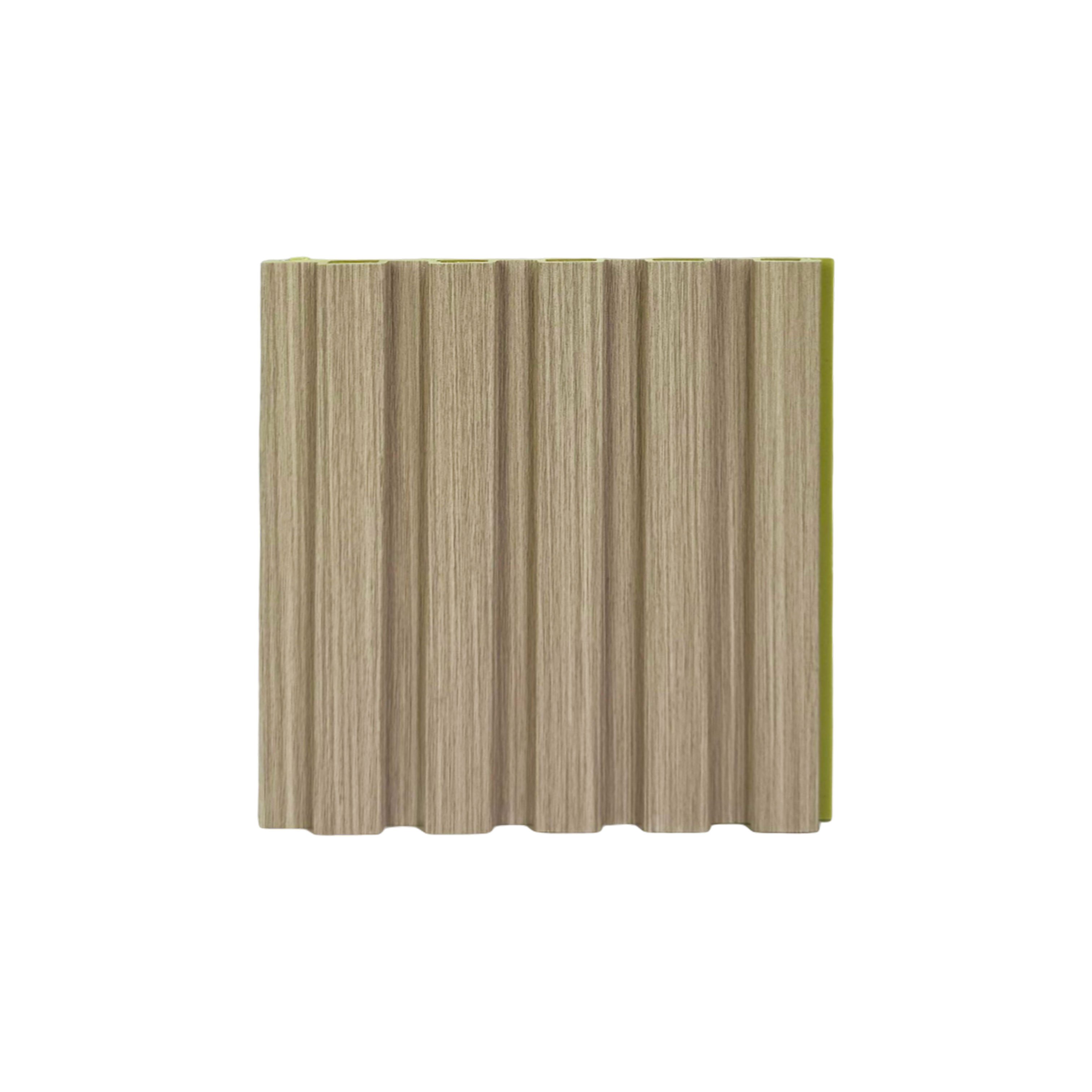 Reasonable Price 3D Wood Veneer Fluted Cladding Low Price WPC Decor Wall Panel Board For Indoor Tv Background Wall Decoration