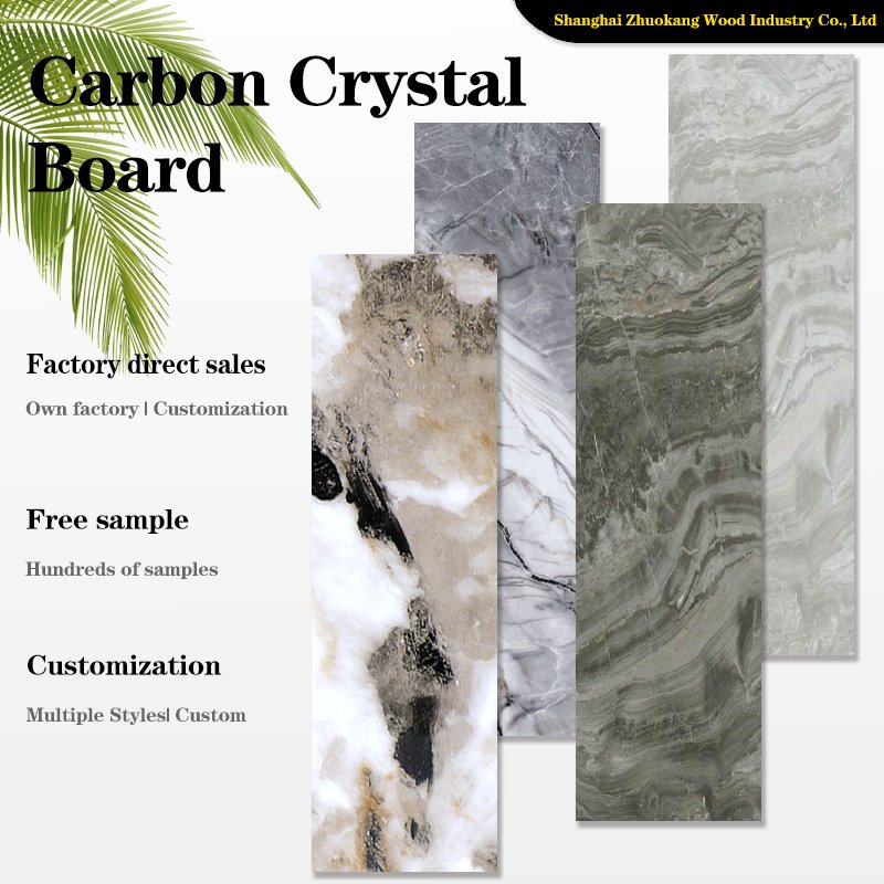High Quality Eco-Friendly Material Bamboo Charcoal Board PVC Marble Wall Panel