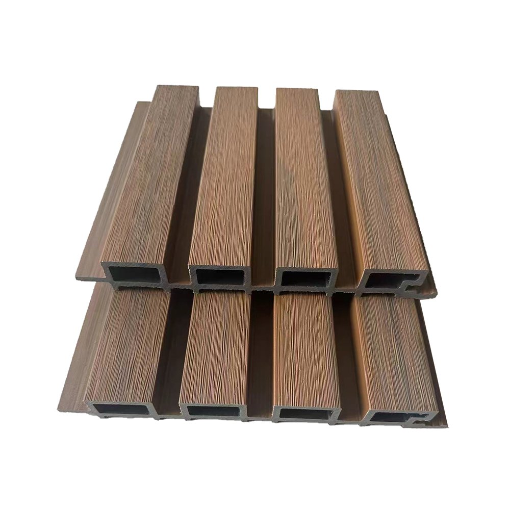 Waterproof Wpc Fluted Wall Panel Indoor/ Outdoor Co-Extrusion Wall Panel Cladding Composite Boards
