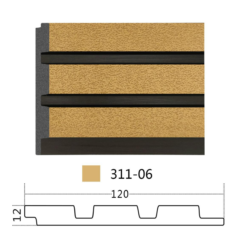 Modern Style Eco-friendly Decoration PS Grille Wall Panel Interior Wall Board For Building Hospital Hotel School