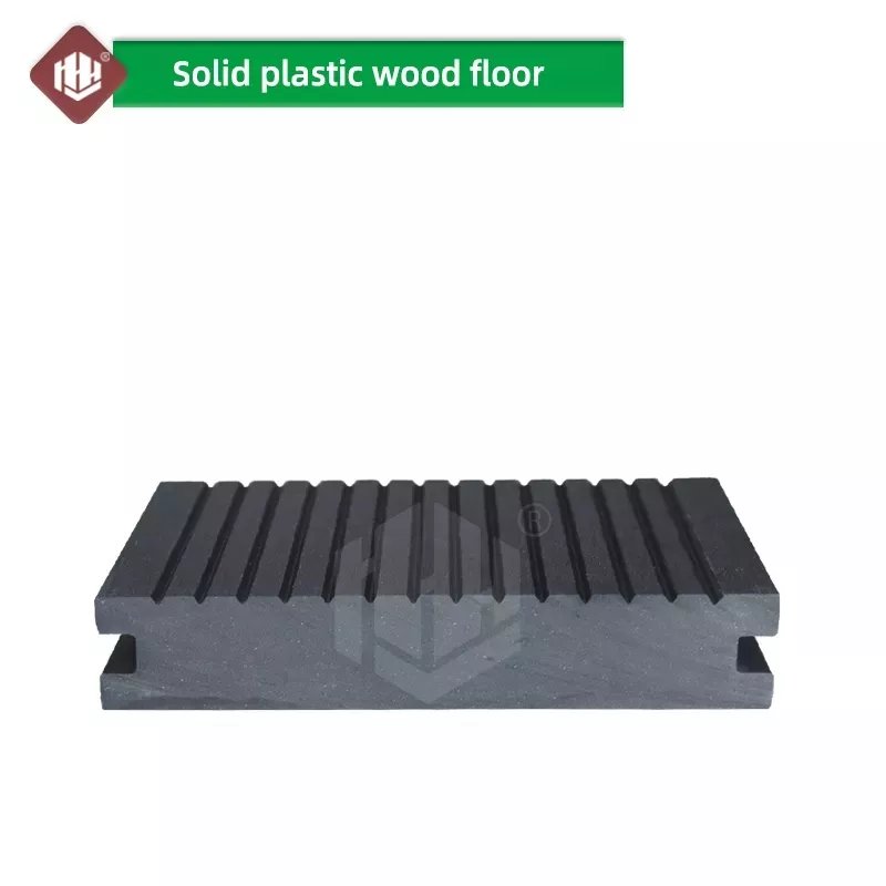 Hoyeah 140*25mm WPC decking weather resistant board solid exterior wooden flooring for terrace