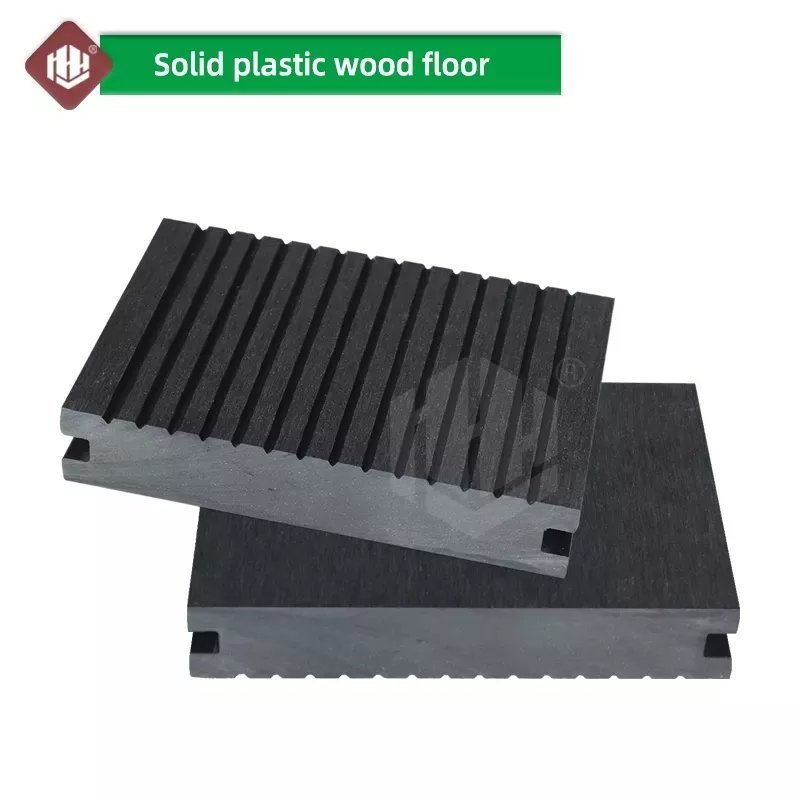 Hoyeah 140*25mm WPC decking weather resistant board solid exterior wooden flooring for terrace