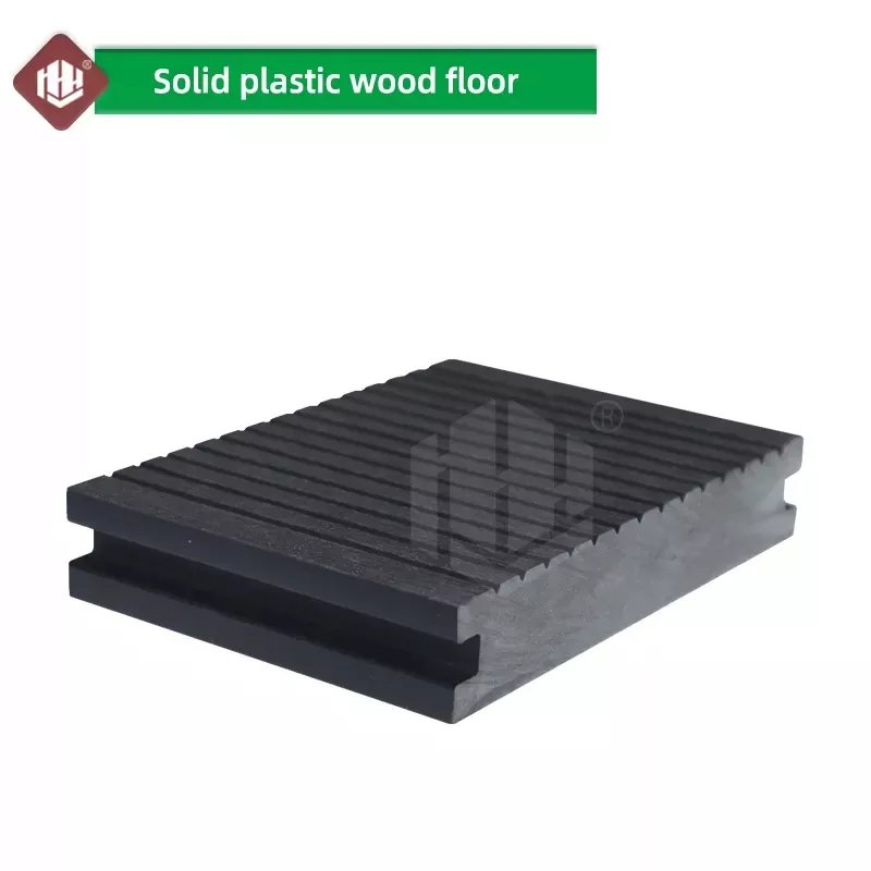 Hoyeah 140*25mm WPC decking weather resistant board solid exterior wooden flooring for terrace