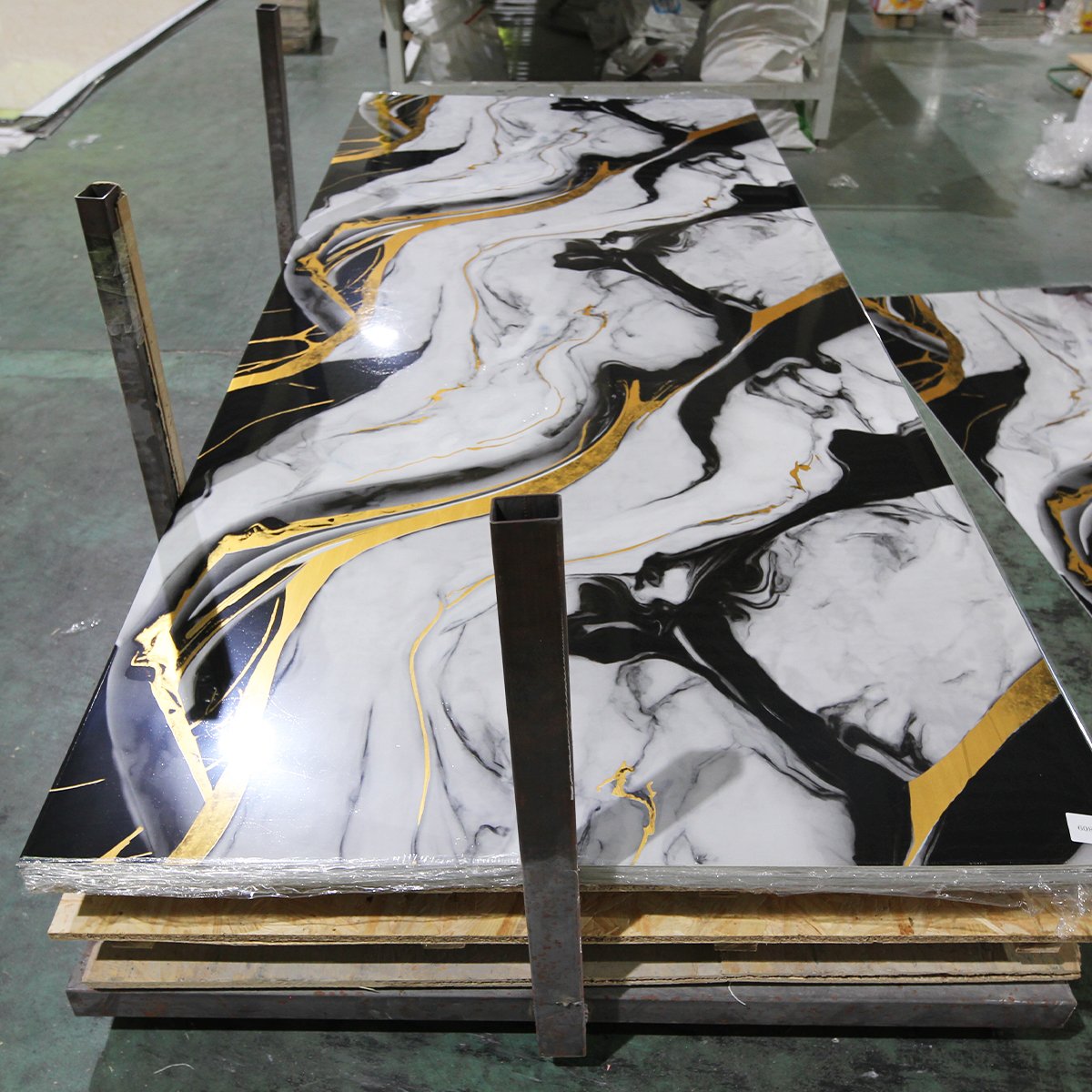 Foju Factory Direct wholesale Supply Wall Board Pvc Panel Marble Pvc Uv Marble Sheet