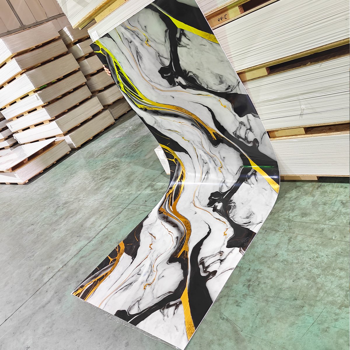 Foju Factory Direct wholesale Supply Wall Board Pvc Panel Marble Pvc Uv Marble Sheet