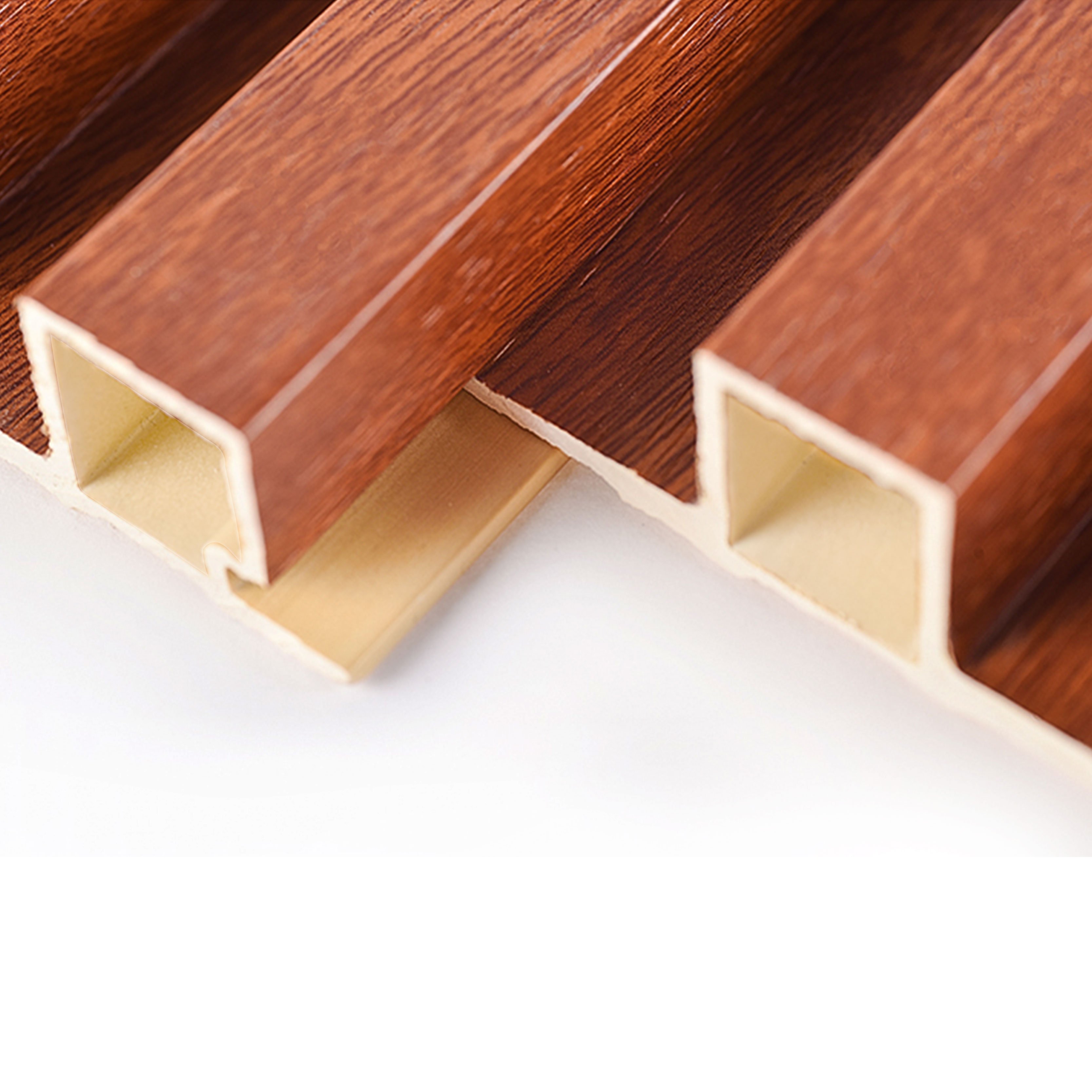 Indoor decorative Water-Proof wpc ceiling wall panel composite Composite PVC WPC Interior Coating Cladding Fluted Wall Board
