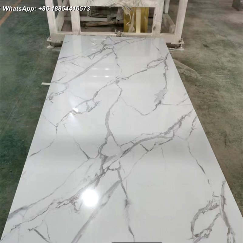 PVC Wall panel 3D UV Marble Sheet Modern wall panel board pvc marble panels