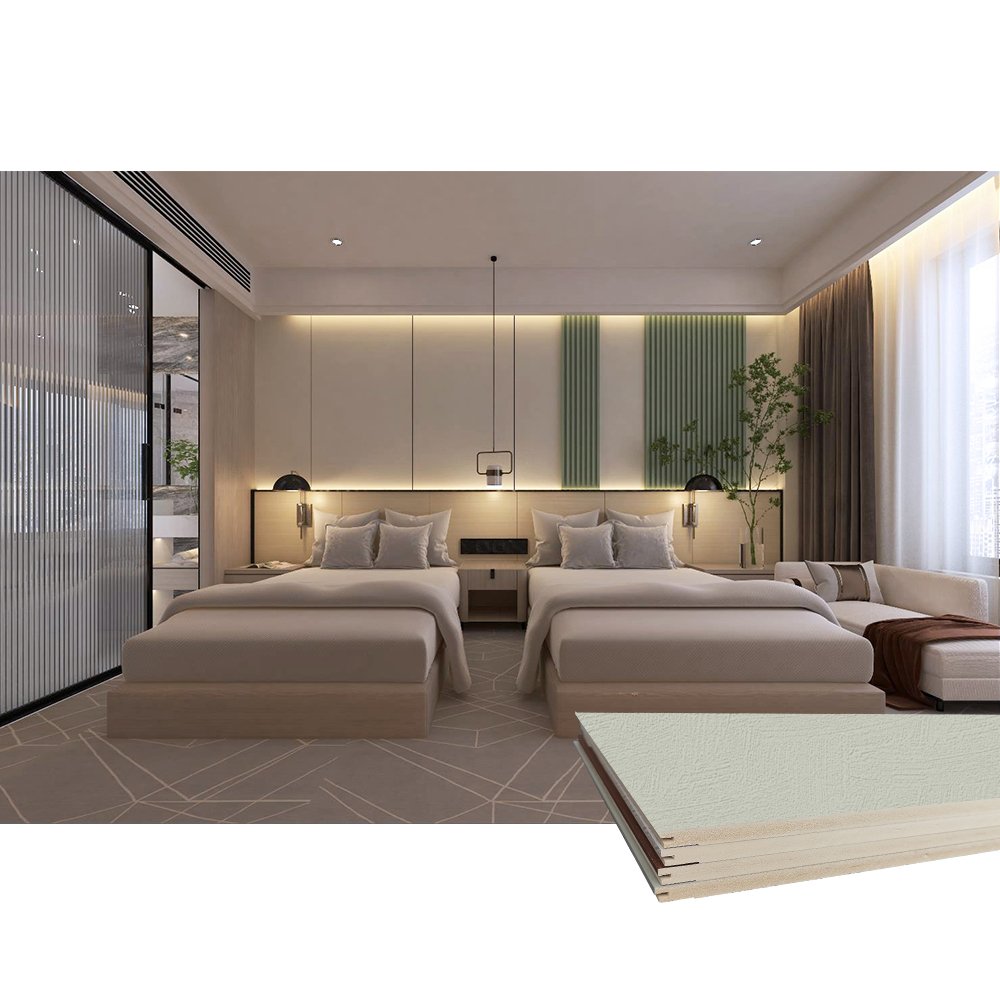 Insoul Wpc Wall waterproof fireproof factory easy installed Boards for Hotel bedroom