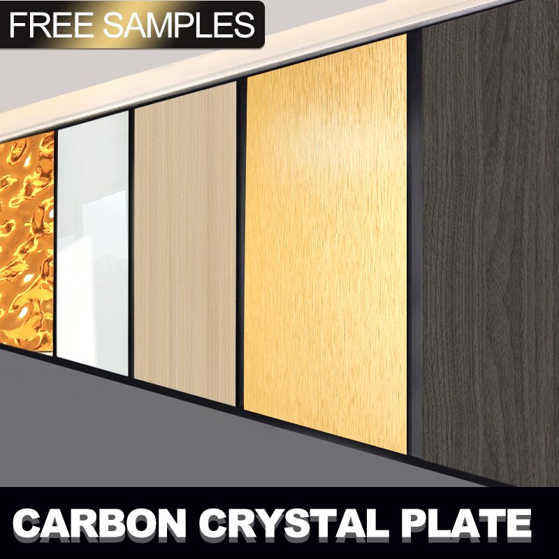 Factory Custom PVC Wall Decor Panel Waterproof Metal Bamboo Charcoal Wood Veneer Wall Panel