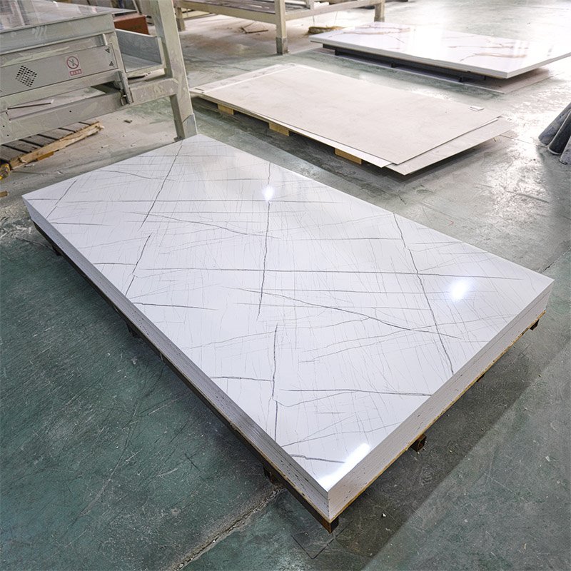 China Supplier Uv Marble Sheet Black Pvc Board Uv Coating Pvc Marble Sheet Panels
