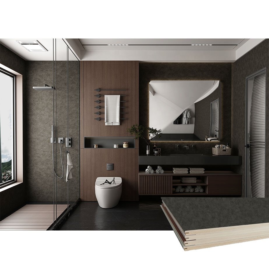 Bamboo wall board plastic cladding fire resistant waterproof for bathroom walls panels