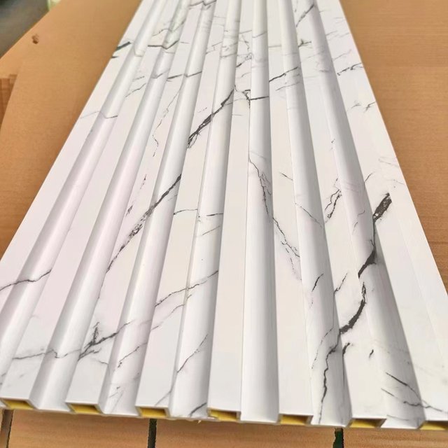 Hot selling wood plastic wallboard in Australia Interior wall cladding for interior decoration Flat noodles Modern wallboard