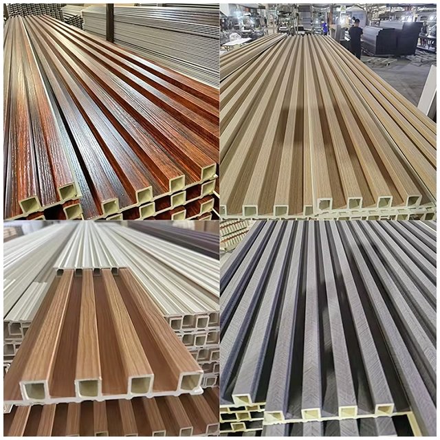 Hot selling wood plastic wallboard in Australia Interior wall cladding for interior decoration Flat noodles Modern wallboard