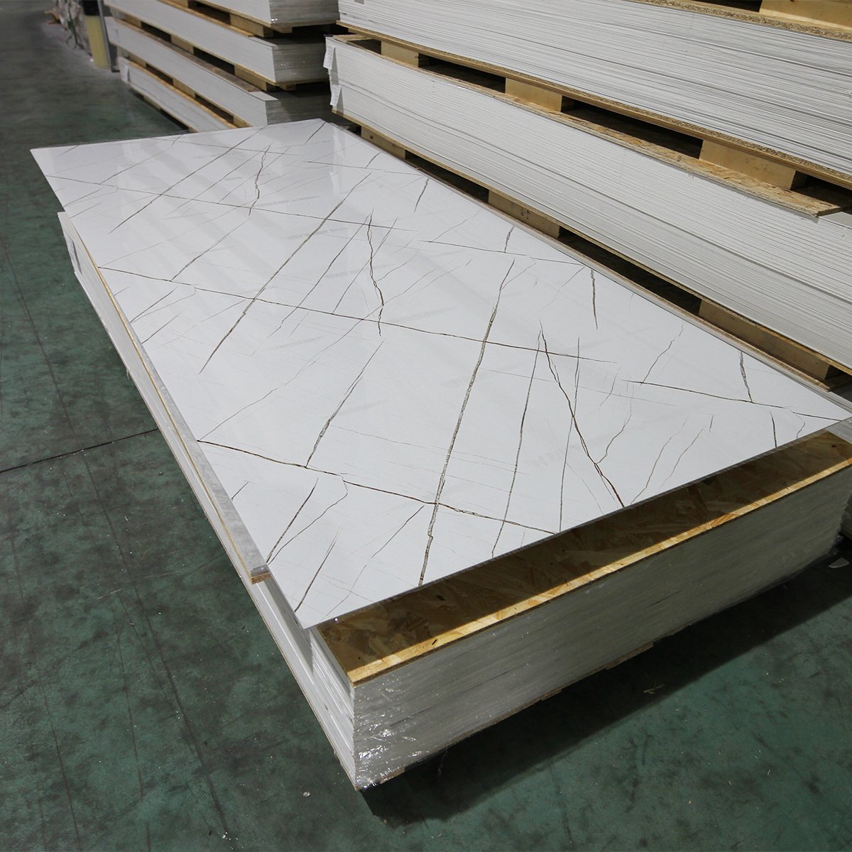 Foju High Gloss Plastic Sheets Panel De Pared De Pvc Marmol Decorativo Artificial Marble Board Uv Marmol Panel Pvc Marble Sheet