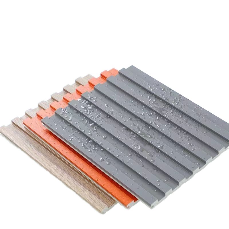 Bamboo wood fiber board grating solid hotel background panel wood grain Great Wall board