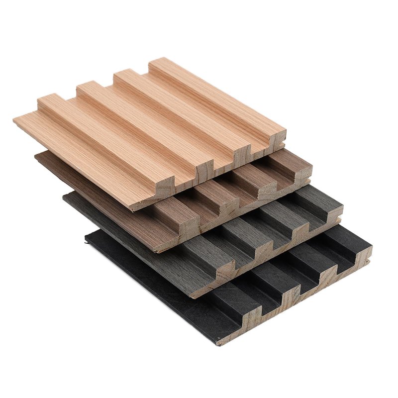 Bamboo wood fiber board grating solid hotel background panel wood grain Great Wall board