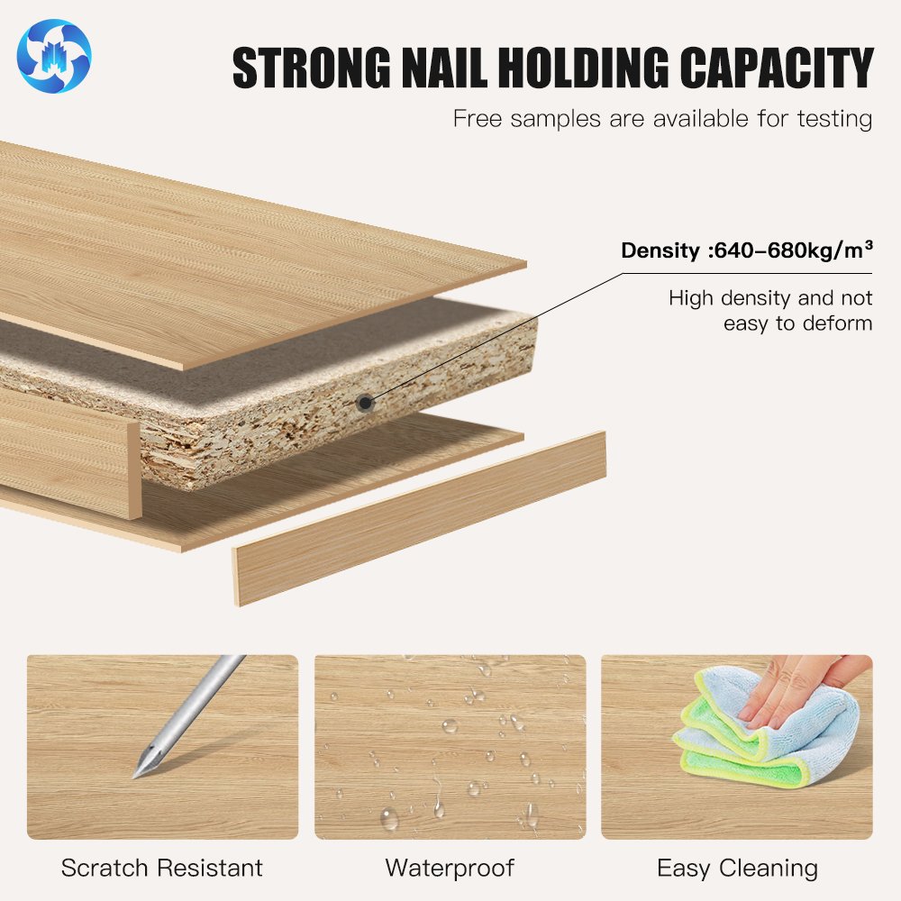 Factory price 2800x2070 15mm 18mm 22mm 25mm melamine chipboard sheets particle board furniture