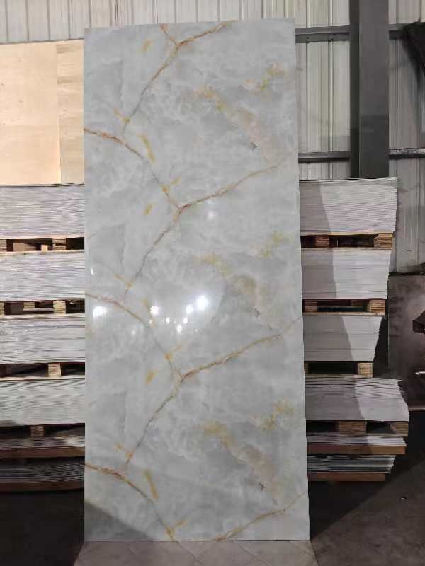 High Glossy Flexible Wall Decorative Board Interior Decorative UV Marble Sheet Board
