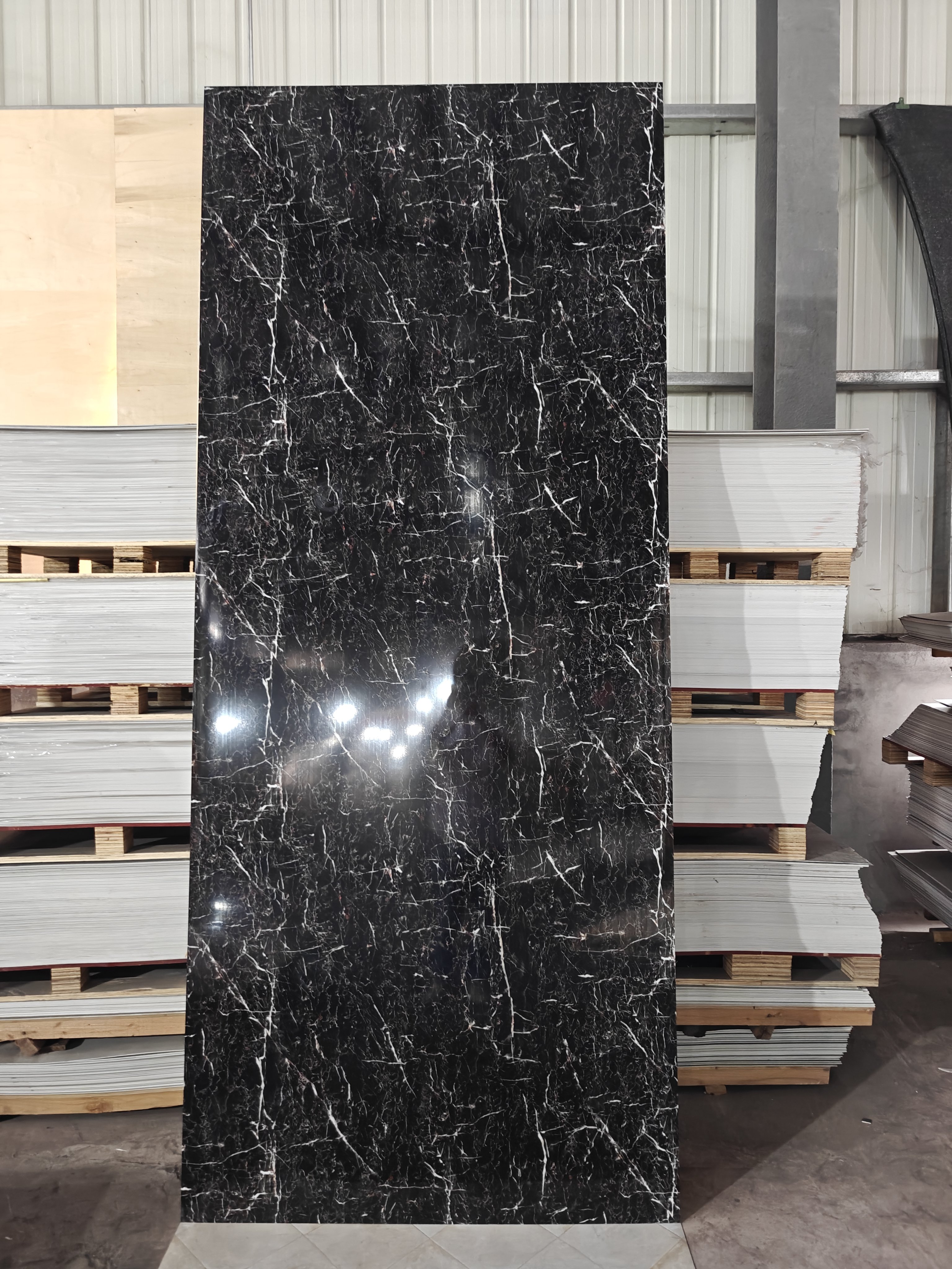 High Glossy Flexible Wall Decorative Board Interior Decorative UV Marble Sheet Board