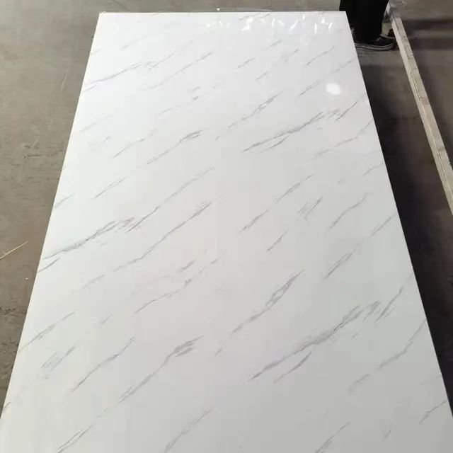 New Design UV Marble Sheet 1220*2440mm 3mm UV Marble Sheet Waterproof PVC Cladding Boards TV Background for Home Decoration