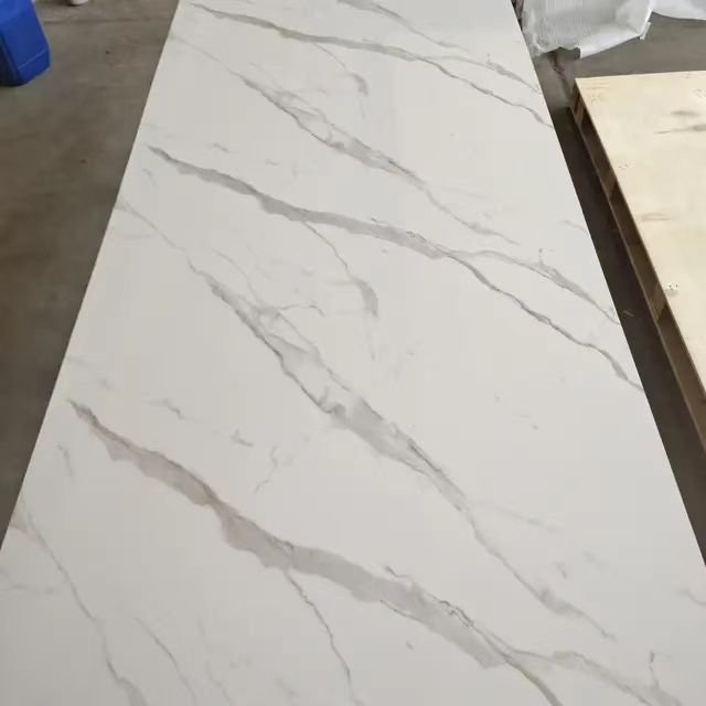 New Design UV Marble Sheet 1220*2440mm 3mm UV Marble Sheet Waterproof PVC Cladding Boards TV Background for Home Decoration